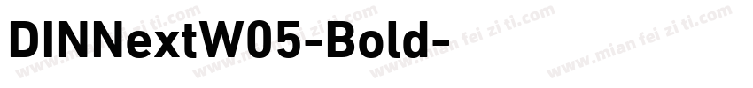 DINNextW05-Bold字体转换