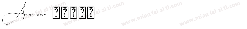 American字体转换