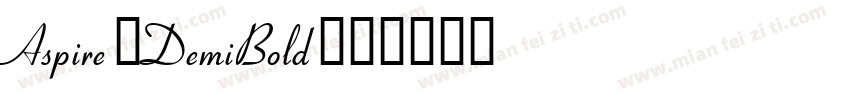 Aspire-DemiBold字体转换
