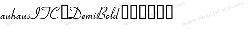 auhausITC-DemiBold字体转换