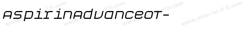 AspirinAdvanceOT字体转换