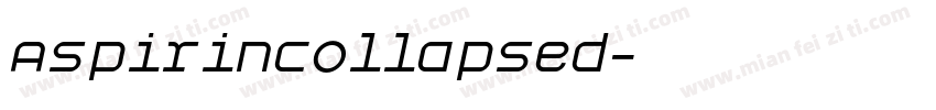 AspirinCollapsed字体转换