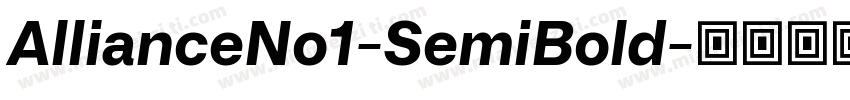 AllianceNo1-SemiBold字体转换
