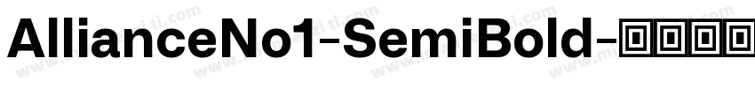 AllianceNo1-SemiBold字体转换