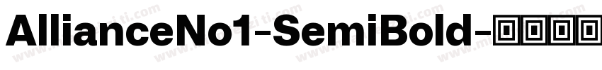 AllianceNo1-SemiBold字体转换