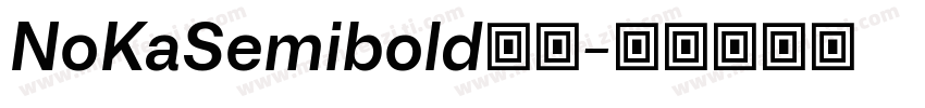 NoKaSemibold字体字体转换