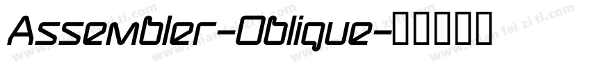 Assembler-Oblique字体转换