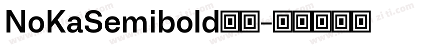 NoKaSemibold字体字体转换