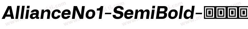 AllianceNo1-SemiBold字体转换
