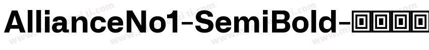 AllianceNo1-SemiBold字体转换