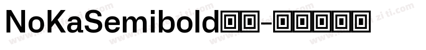 NoKaSemibold字体字体转换