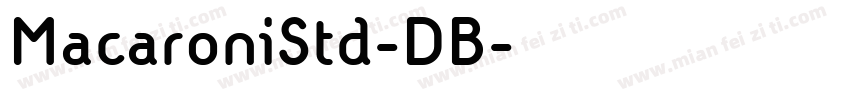 MacaroniStd-DB字体转换
