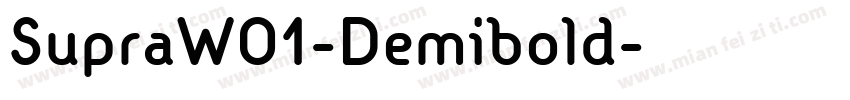 SupraW01-Demibold字体转换