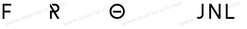 FormRetroObliqueJNL字体转换