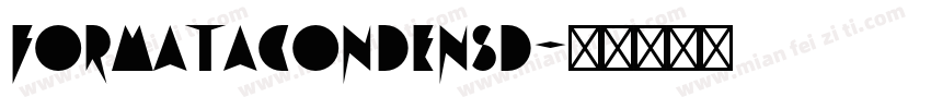 formatacondensd字体转换