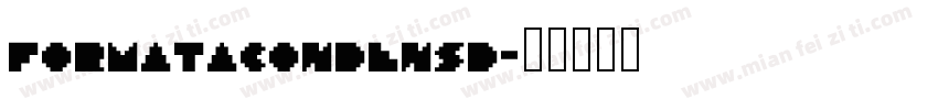 formatacondensd字体转换