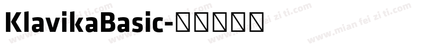 KlavikaBasic字体转换