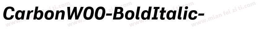CarbonW00-BoldItalic字体转换