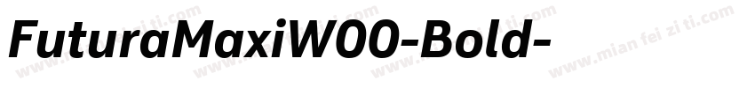 FuturaMaxiW00-Bold字体转换