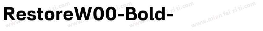 RestoreW00-Bold字体转换
