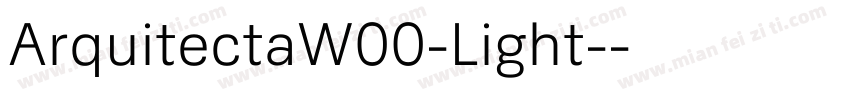 ArquitectaW00-Light-字体转换