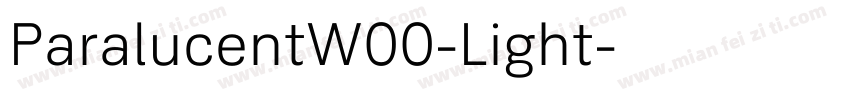 ParalucentW00-Light字体转换