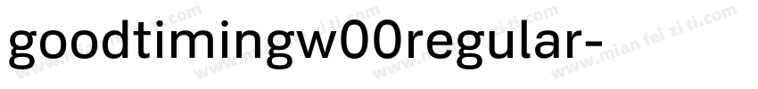 goodtimingw00regular字体转换