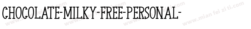 Chocolate-Milky-Free-Personal-2字体转换