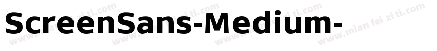 ScreenSans-Medium字体转换