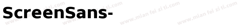ScreenSans字体转换