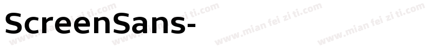 ScreenSans字体转换