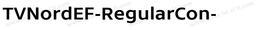 TVNordEF-RegularCon字体转换