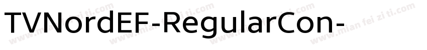 TVNordEF-RegularCon字体转换