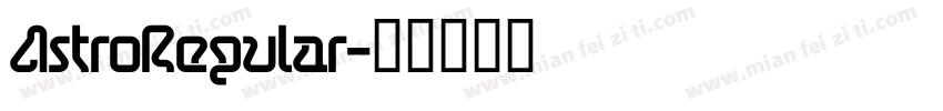 AstroRegular字体转换