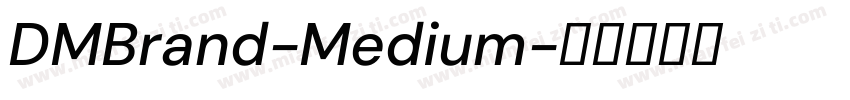 DMBrand-Medium字体转换