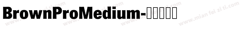 BrownProMedium字体转换