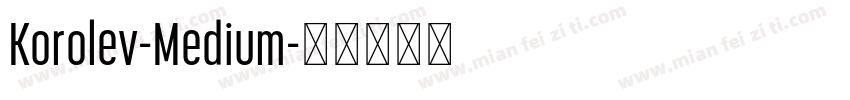 Korolev-Medium字体转换