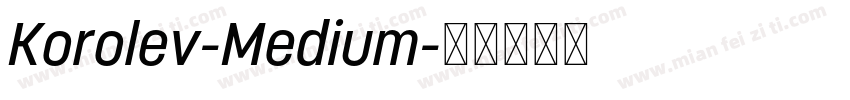 Korolev-Medium字体转换