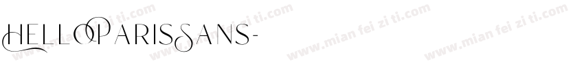 HelloParisSans字体转换