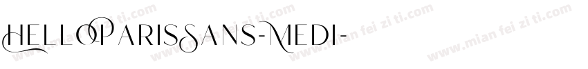HelloParisSans-Medi字体转换