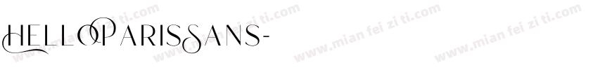 HelloParisSans字体转换