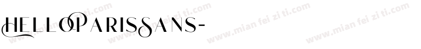 HelloParisSans字体转换