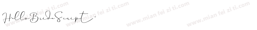 HelloBrideScript字体转换
