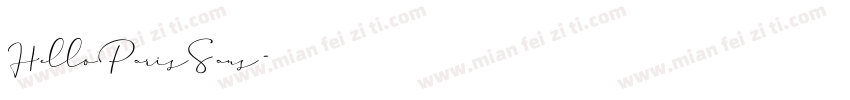 HelloParisSans字体转换
