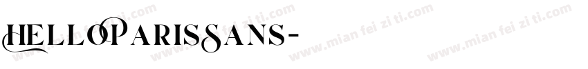 HelloParisSans字体转换