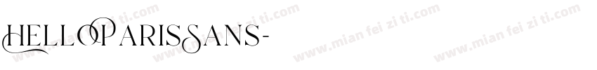 HelloParisSans字体转换