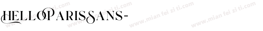 HelloParisSans字体转换