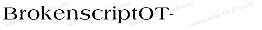 BrokenscriptOT字体转换