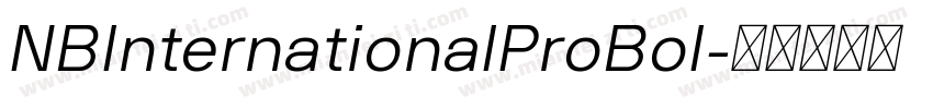 NBInternationalProBol字体转换