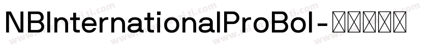 NBInternationalProBol字体转换